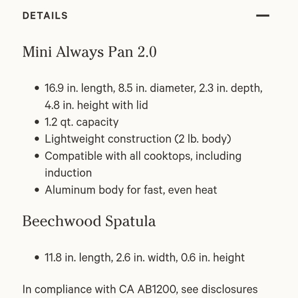 Our Place Mini Always Pan 8 5" Final $ Drop, $50 Firm - Picture 4 of 9